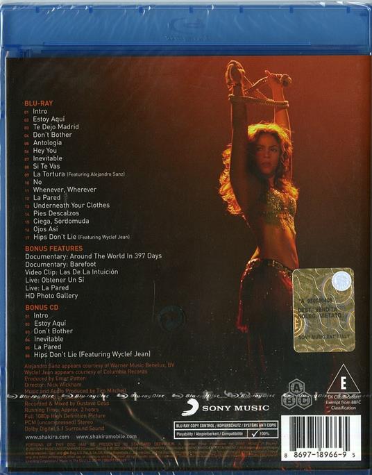 Shakira. Oral Fixation Tour (Blu-ray) - Blu-ray di Shakira - 2