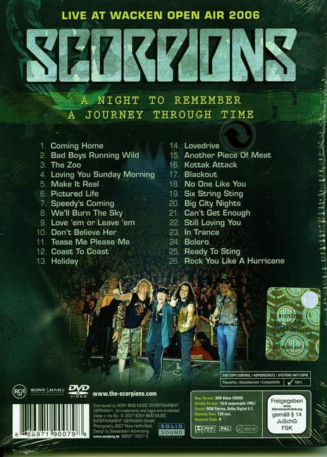 Scorpions. Live at Wacken Open Air 2006 (DVD) - DVD di Scorpions - 2