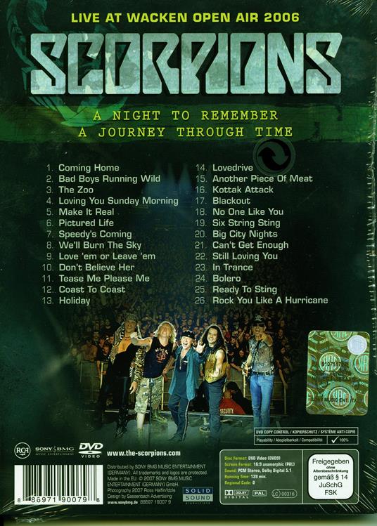 Scorpions. Live at Wacken Open Air 2006 (DVD) - DVD di Scorpions - 2