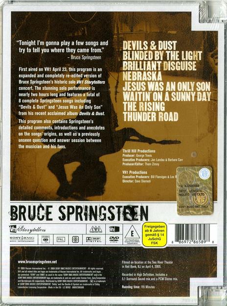Bruce Springsteen. VH-1 Storytellers (DVD) - DVD di Bruce Springsteen - 2