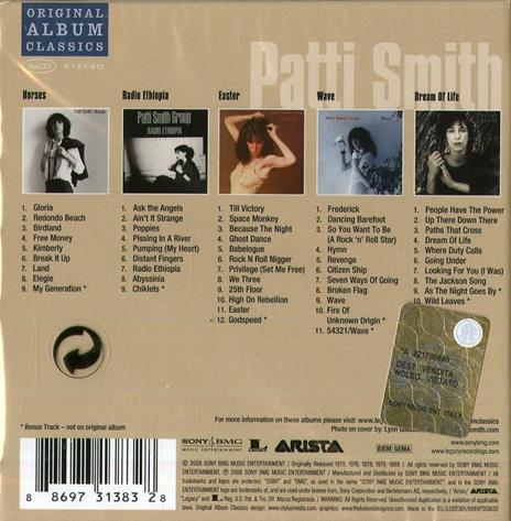 Original Album Classics - CD Audio di Patti Smith - 2
