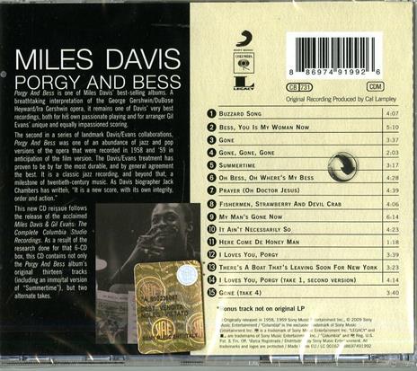 Porgy & Bess - CD Audio di Miles Davis - 2