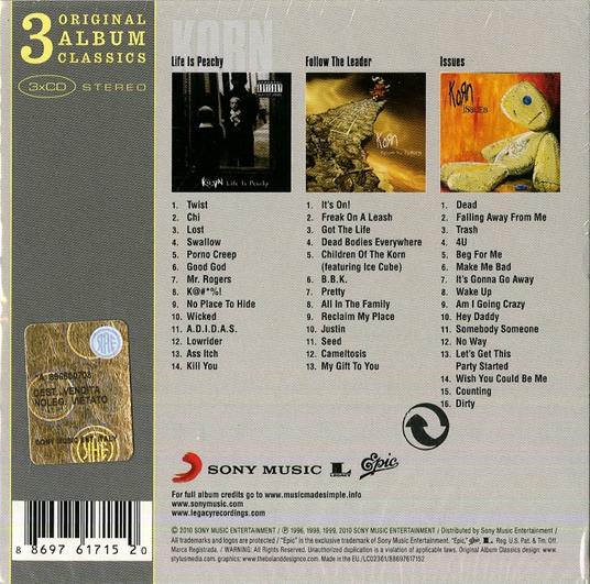 Original Album Classics - CD Audio di Korn - 2