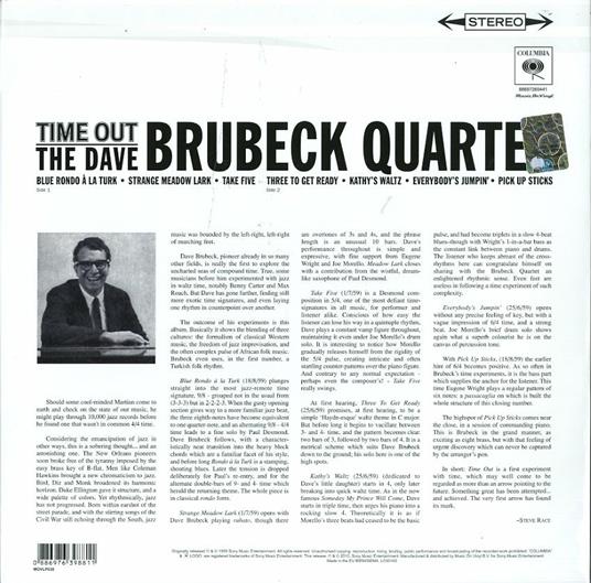 Time Out - Vinile LP di Dave Brubeck - 2