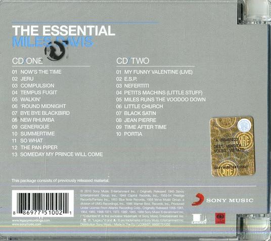 The Essential Miles Davis - CD Audio di Miles Davis - 2