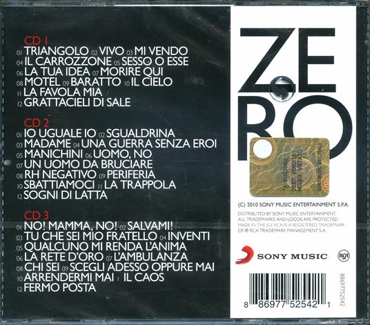 Zero - CD Audio di Renato Zero - 2