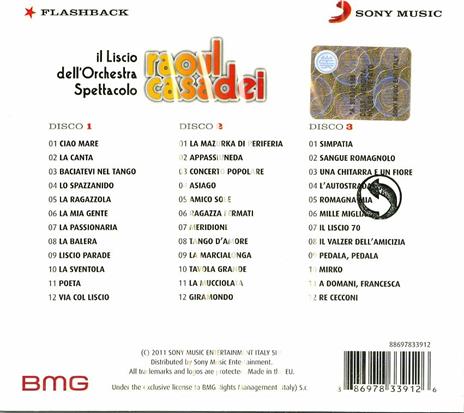 Il liscio dell'Orchestra Spettacolo - CD Audio di Raoul Casadei - 2