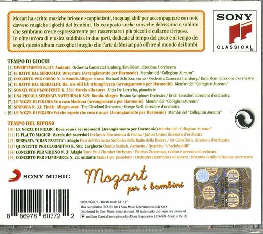 Mozart per i bambini - CD Audio di Wolfgang Amadeus Mozart - 2
