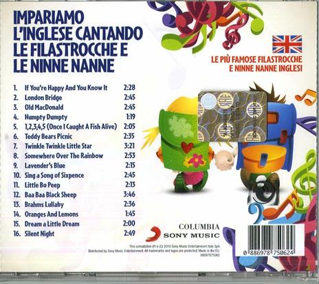 Impariamo l'inglese cantando le filastrocche - CD Audio - 2