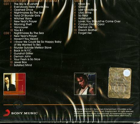 Sketches for My Sweetheart the Drunk - Grace - CD Audio di Jeff Buckley - 2