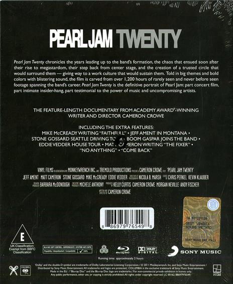 Pearl Jam. Twenty (Blu-ray) - Blu-ray di Pearl Jam - 2