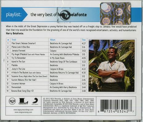 Playlist. Very Best of - CD Audio di Harry Belafonte - 2