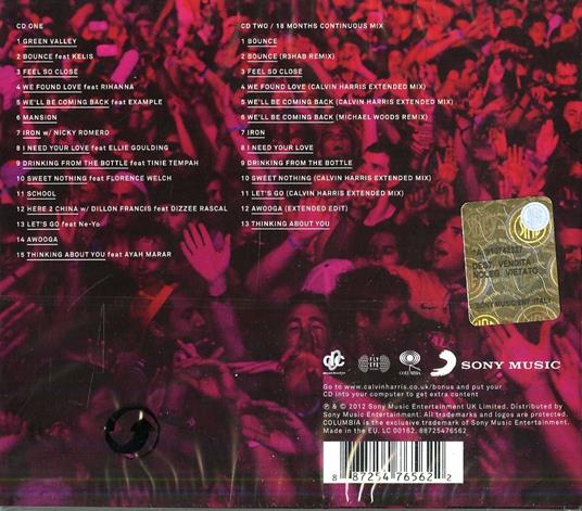 18 Months (Deluxe Edition) - CD Audio di Calvin Harris - 2