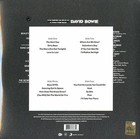 The Next Day - Vinile LP + CD Audio di David Bowie - 2