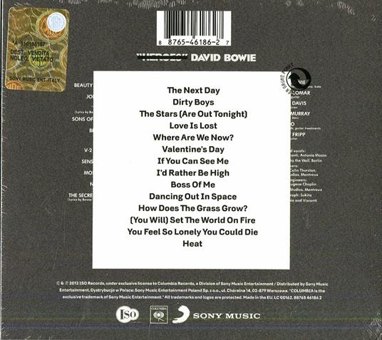 The Next Day - CD Audio di David Bowie - 2