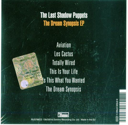 The Dream Synopsis Ep - CD Audio di Last Shadow Puppets - 2