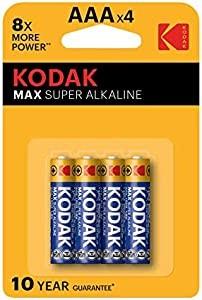KODAK - Batteria Alkalina Tipo MiniStilo AAA x4 pezzi - 2810