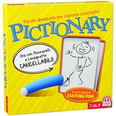 Giocattolo Mattel Games, Pictionary, Gioco in Scatola per Famiglie, Lingua Italiana, DPR76, 8 anni +. Gioco da tavolo Mattel