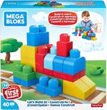 Mega Blocks Scatola di 40 Blocchi da Costruzione