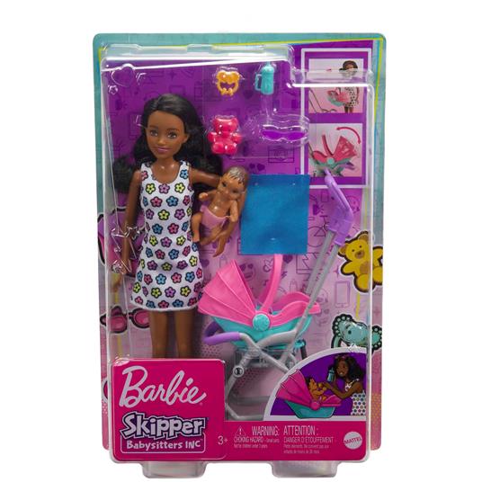 Barbie. Playset Babysitter con Bambola Skipper, Bebè, Mobili e Accessori, Assortimento Casuale - 4