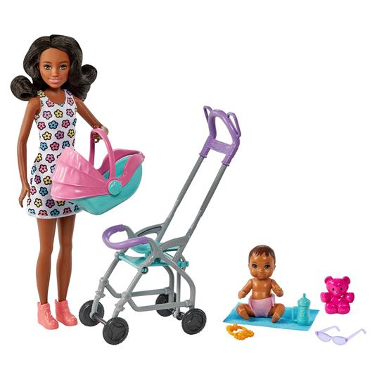 Barbie. Playset Babysitter con Bambola Skipper, Bebè, Mobili e Accessori, Assortimento Casuale - 6