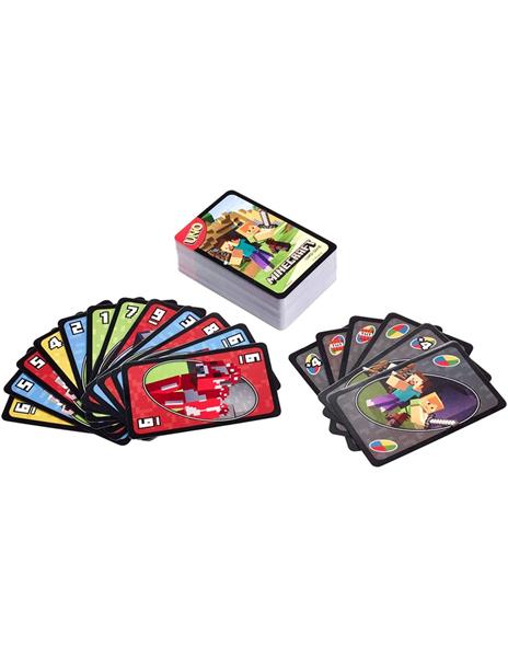 UNO - Gioco di Carte a tema Minecraft, per tutta la famiglia  - 3