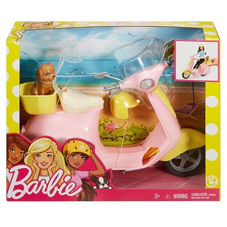 Barbie, Playset con Bambola in Motorino e Cagnolino - 8