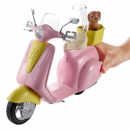Barbie, Playset con Bambola in Motorino e Cagnolino - 11