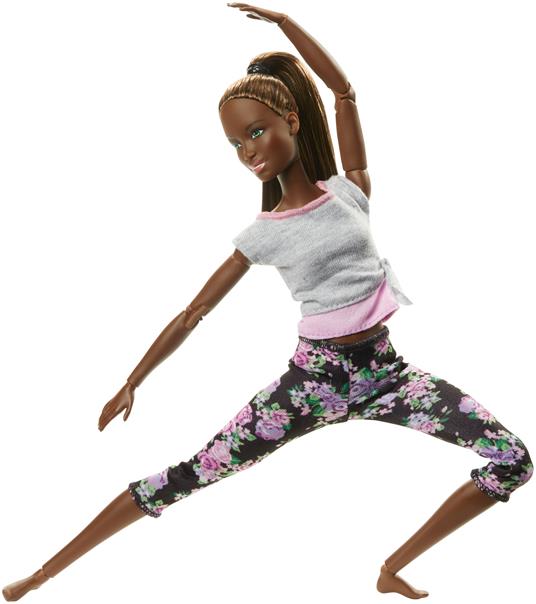 Barbie Snodata con 22 Punti di Snodo e Abiti da Yoga. Multicolore - 2