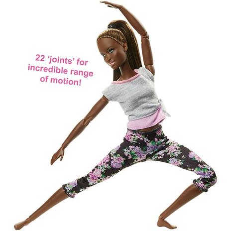 Barbie Snodata con 22 Punti di Snodo e Abiti da Yoga. Multicolore - 4
