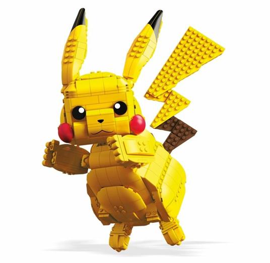 Mega Construx- Pokemon Pikachu Gigante da oltre 600 mattoncini, giocattolo da costruire per bambini 8+anni - 4