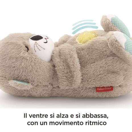 Fisher-Price Lontra Rilassante Soffici Suoni, per Neonati da 0+ mesi. Mattel (FXC66) - 4