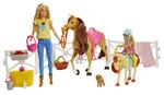 Barbie Ranch di Barbie e Chelsea. Playset Giocattolo con Due Bambole. Due Cavalli e Accessori