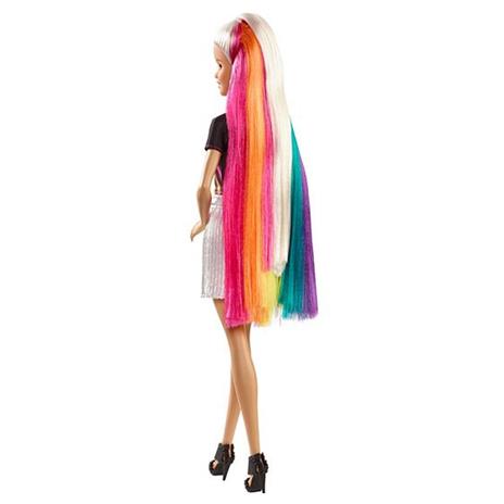 Barbie Capelli Arcobaleno Bambola con Accessori inclusi, Giocattolo per Bambini 3+ Anni. Mattel (FXN96) - 10