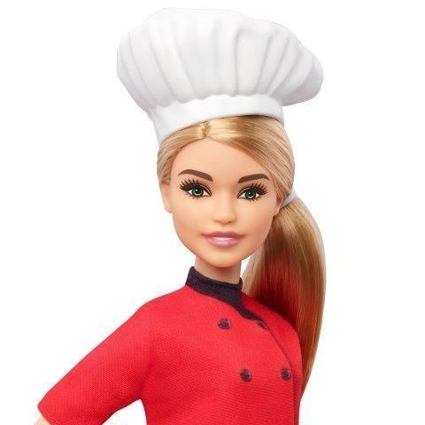 Barbie Bambola Chef con Padella e Cappello da Cuoco, Giocattolo per Bambini 3+ Anni. Mattel (FXN99) - 5