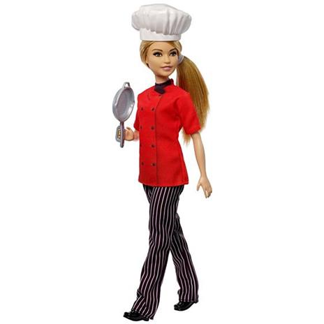 Barbie Bambola Chef con Padella e Cappello da Cuoco, Giocattolo per Bambini 3+ Anni. Mattel (FXN99) - 8