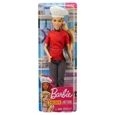 Barbie Bambola Chef con Padella e Cappello da Cuoco, Giocattolo per Bambini 3+ Anni. Mattel (FXN99) - 10