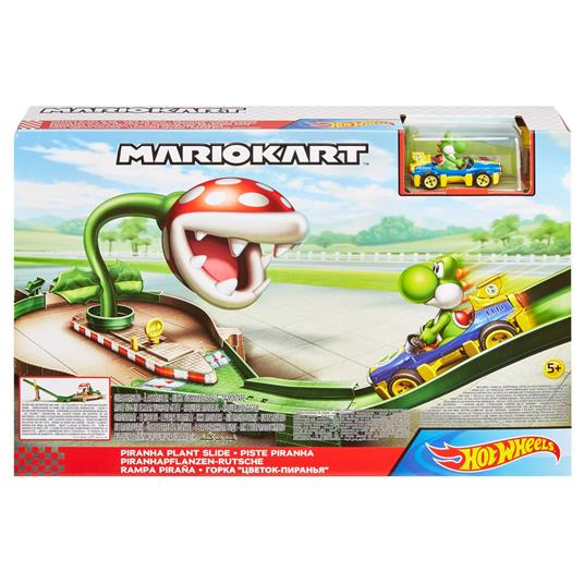 Hot Wheels - Mario Kart Pista dei Nemici, Assortimento Casuale di 4 piste diverse con veicoli in scala 1:64 - 4