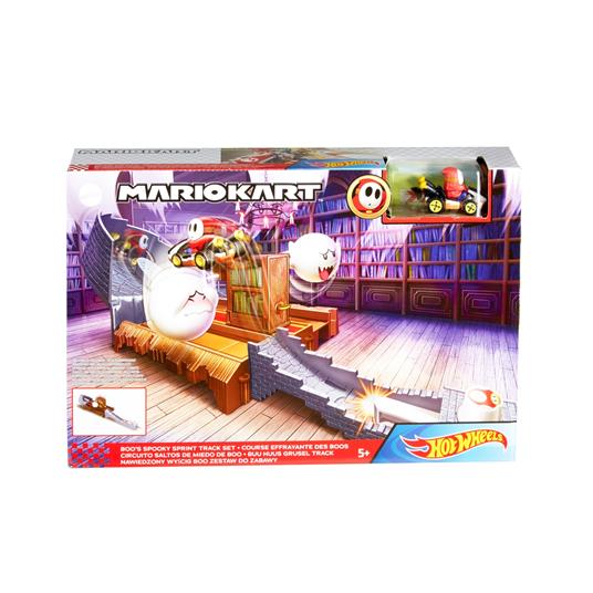 Hot Wheels - Mario Kart Pista dei Nemici, Assortimento Casuale di 4 piste diverse con veicoli in scala 1:64 - 5