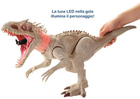 Jurassic World- Indominus Rex Dinosauro con Luci e Suoni, Giocattolo per Bambini 4 + Anni - 5