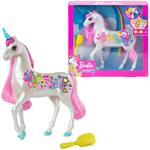 Barbie Dreamtopia Unicorno Pettina & Brilla, Giocattolo per Bambini 3+ Anni. Mattel (GFH60)