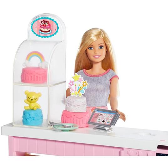Barbie Playset Pasticceria con Bambola e Accessori da Cucina, 3+ Anni.  Mattel (GFP59) - Barbie - Barbie I Can Be - Bambole Fashion - Giocattoli