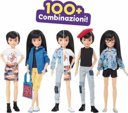 Creatable Bambola Delux Capelli Neri Lisci (GGG54) - 4