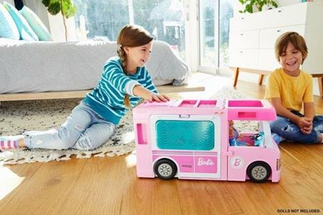 Barbie- Camper dei Sogni 3 in 1, Playset con 3 Veicoli e 50 Accessori - 4