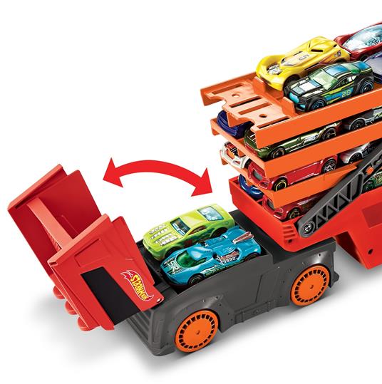 Hot Wheels Mega Trasportatore, Camion per Veicoli, Giocattolo per Bambini 3+ Anni. Mattel (GHR48) - 4