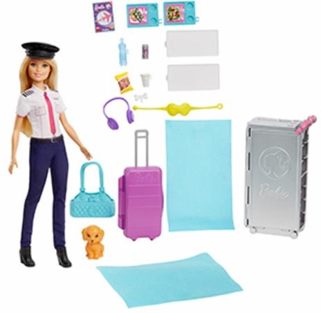 Barbie Aereo con Pilota. Playset con Veicolo e Bambola Bionda Inclusa - 5