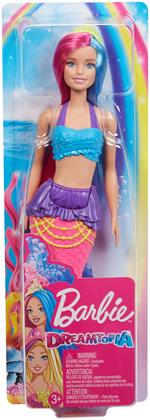 Barbie Dreamtopia Bambola Sirena con Capelli Rosa e Blu, Giocattolo per Bambini 3+ Anni. Mattel (GJK08)