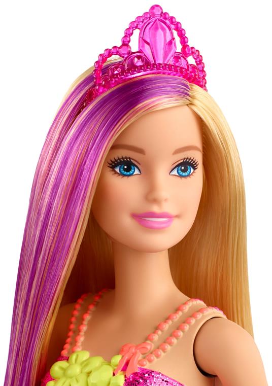 Barbie Principessa Dreamtopia, 30.5 cm, Bionda con Ciocca Viola Giocattolo per Bambini 3+ Anni. Mattel (GJK13) - 4
