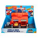 Hot Wheels Gorilla Rage Garage Attack Set di Gioco, Colore Multicolore. Mattel (GJK89)