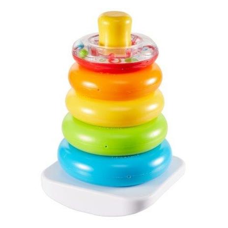 Fisher Price, Piramide 5 Anelli, Giocattolo Impilabile per Bambini 6+ Mesi. Mattel (GKD51) - 6